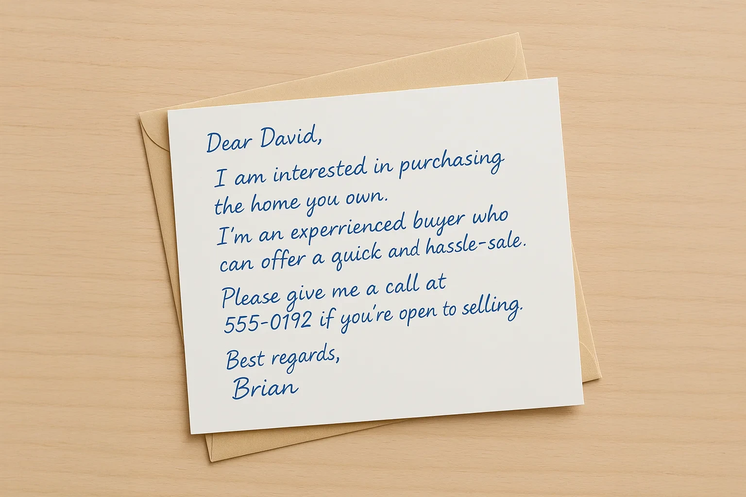 Handwritten Card Mailer